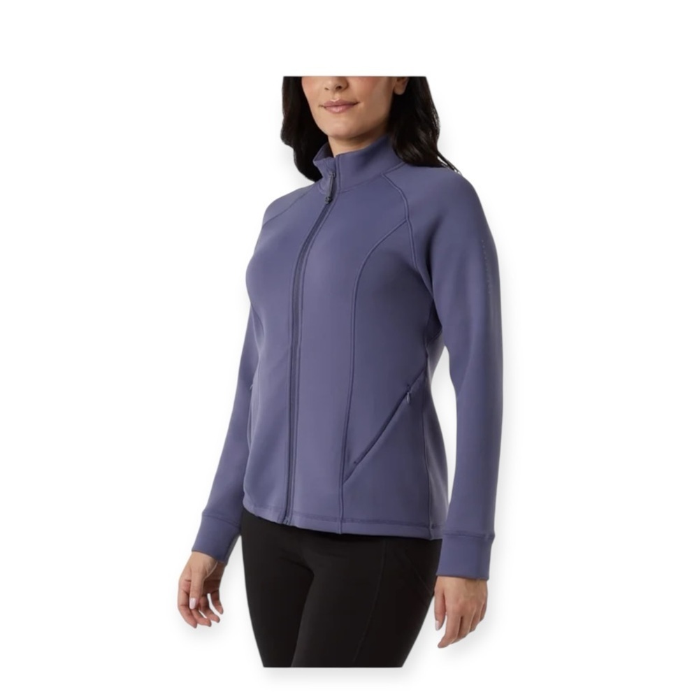 32 Degrees Heat Women’s blue Full Zip Athletic Jacket S NWT Workout Athleisure - Picture 7 of 15
